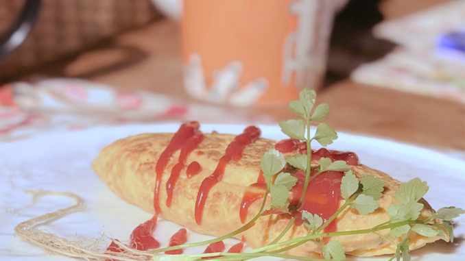 オムレツは蒸し料理